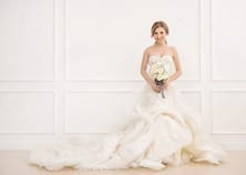 Bride in a white gown